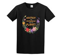 Destroy The Patriarchy Not The Planet Feminist Giftdestroy The Patriarchy Not The Planet Feminist Unisex T-Shirt Printed Tee Black Mens Top Shirt 3XL