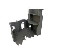 Destroyed House Ruin WW2 Building Terrain Tabletop Wargaming 28mm