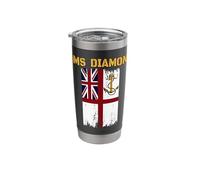 Destroyer HMS Diamond D34 Warship Veterans Day Father's Day Stainless Steel Insulated Tumbler