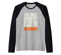 Destroying America is The Billionaires Anti Oligarchy Raglan Baseball Tee