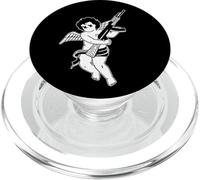 Destroying Angel Avenging Blackwork Minimal PopSockets PopGrip for MagSafe