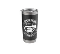 Destroying Silence is My Cardio Baritone Bass Player Stainless Steel Insulated Tumbler