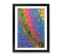 Destruction Of Light Abstract Framed Wall Art Print A2 Black