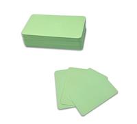 Desuibao 120pcs Mini Colored Index Cards Notecards, 5 x 9 cm Blank Flash Cards, Pastel Note Cards Cute, Unlined Small Business Message Card Flashcards for Studying Learning Writing Word (Green)