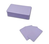 Desuibao 120pcs Mini Colored Index Cards Notecards, 5 x 9 cm Blank Flash Cards, Pastel Note Cards Cute, Unlined Small Business Message Card Flashcards for Studying Learning Writing Word (Purple)