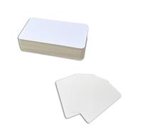 Desuibao 120pcs Mini Colored Index Cards Notecards, 5 x 9 cm Blank Flash Cards, Pastel Note Cards Cute, Unlined Small Business Message Card Flashcards for Studying Learning Writing Word (White)