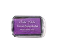 Desuibao Ink Pad for Stamps, Stamp Pads for Rubber Stamps, Washable Craft Ink Pad for Stamping, Permanent Fabric Ink Pad for Fingerprint, Card Making, Scrapbook, Paper, Wood (Purple)