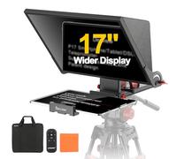 Desview P17 Teleprompter, 17 inch Aluminum Alloy Liftable Prompter with Remote Control and App, Compatible with iPad Tablet Smartphone DSLR Camera for Online Teaching, Video Making, No Assembly