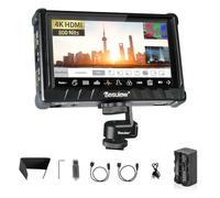Desview P5II Field Monitor with Battery, 5.5 Inch 800nits 1920x1080 IPS with HDR 3D LUT Waveform Peaking Focus Assist Filming Video Monitor, 4K HDMI Input 8V DC Output for DSLR