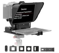 Desview P8 Teleprompter for iPad, Tablet & Smartphone, Portable Prompter for DSLR Mirrorless Cameras up to 10" with Remote Control & App, Ideal for Vlogging, Live Streaming, Online Teaching