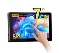 Desview R7II Camera Field Monitor, 7 inch 2600nits High Brightness on Camera Monitor Touchscreen 4K HDMI with 3D LUT HDR Waveform Video Peaking Focus Assist for DSLR