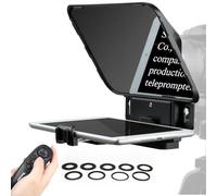 Desview T3 Teleprompter with Remote Control for Smartphone Tablet Camera DSLR Wide Angle Lens for up to 11 Inch iOS/Android Compatible App for Interview VLOG Video Recording
