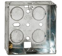 SMJ Single Socket Metal Back Box 35mm