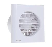 Deta 4600 Axial Extractor Fan 4 Inch / 100mm (Standard Model - NO TIMER) White