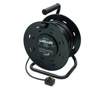 Deta 50M Extension Cable Reel On Metal Frame, 240V, 13A, With 4 Socket Outlets (1.25mm Cable)
