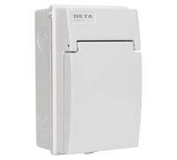 Deta BV1086 2-Way IP65 Garage Consumer Unit with 63A RCD / 32A & 6A MCB's