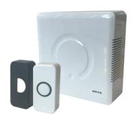 Deta C3504 Mains Voltage Door Chime with Built in Transformer Black/White Push