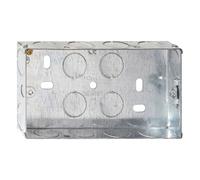 Deta DB163 2G 25mm Flush Metal Back Box