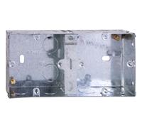 Deta DB166 Dual 35mm Flush Metal Back Box