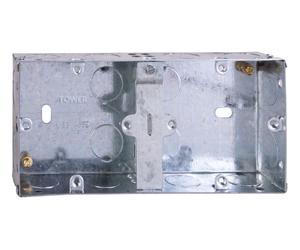 Deta DB166 Dual 35mm Flush Metal Back Box