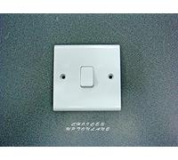 Deta S1202 Slimline Light Switch 1 Gang 1 way 10amp SP