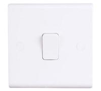 Deta S1202 Slimline Light Switch 1 Gang 1 way 10amp SP
