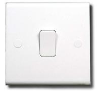 Deta S1203 Slimline Light Switch 1 Gang 2 way 10amp SP