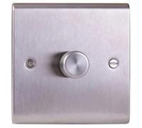 Deta Sd1414Ss Universal Led Dimmer Switch 1 Gang 3 - 250 Watt (Stainless Steel)