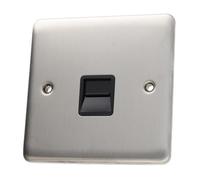Deta Ve1352Ssb 1G Master Bt Telephone Socket Primary Faceplate Stainless Steel