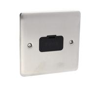 Deta Ve1360Ssb Un-Switched Fuse Spur 13A Wall Faceplate Stainless Steel