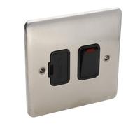 Deta Ve1370Ssb Switched Fuse Spur 13A Wall Faceplate Stainless Steel