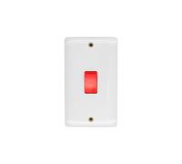 Deta Vimark VP1301 Pro White Moulded 50A DP Switch Tall