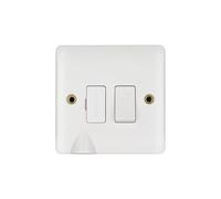 Deta Vimark VP1374 Pro White Moulded 13A Switched Spur with Bottom Flex Outlet