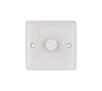 Deta Vimark VP1414 Pro White Moulded 1 Gang 250W Universal Dimmer