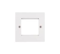 Deta Vimark VS1422 White Moulded Square Edge Two Module Data Plate