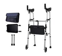 Detaable Walker for The Elderly Upright Walking Aid, Height Adjustable/Folding/Safe and Elderly Walking Aid Height Adjustable, 60 84Cm