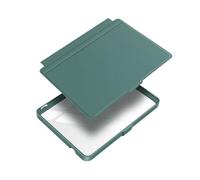 Detachable Acrylic Clear Back Case Suitable For Kobo Clara Colour BW 2E N365 N367 N506 6'' PU Leather Smart Sleep Cover(Dark Green,For Clara Colour)