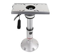Detachable Adjustable Marine Seat Pedestal: Air-Pressure Height Control (14.5-20 Inch) - Aluminum Alloy Base for Boat Captain Chair, RV Table, Fishing Boats, Yachts