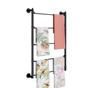 Detachable Adjustable Silk Scarves Storage Hanger, Heavy Duty Wall Mounted Shawl Display Stand, Tiered Iron Ties Organizer for Wrapping Paper and Ribbon