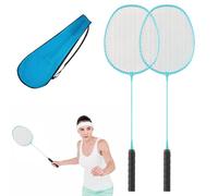 Detachable Adult Badminton Racket Set - Iron Alloy Lightweight Rackets With Nylon Strings, Includes 3 Grip Tapes And Shuttlecocks, Portable Carry Bag | For Student Training Backyard Games Outdoor