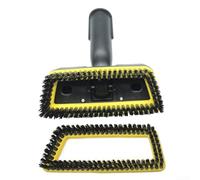 Detachable and Replaceable Brush for Karcher SC15 CTK1020 Handheld Steam Cleaner, Efficient Dirt and Oil Removal (Black+Replacement brush)