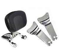 Detachable Backrest Pad Multi-Purpose Driver Passenger Backrest for Glide 1997-2023 Moto Rider Black Foldable Extendable Pad