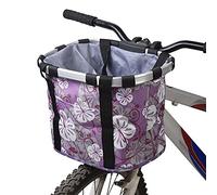 Detachable Basket Bicycle Front Pet Carrier Canvas Bag Aluminum Alloy Frame