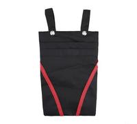 Detachable Bike Basket with Snap Button Closure for Easy Use and Storage (Black red)