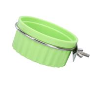 Detachable Bird Feeding Dish Cup Bird Cage Water Bowl Parrot Food With Clamps Holders Birdcages Coops Water Feeders Parrot Food With Clamps Holders
