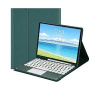 Detachable Bluetooth Keyboard Case with Touchpad for Samsung Galaxy Tab S10FE Plus 13.1 Inch SM-T620 / SM-T626B, Slim Protective Folio Cover(Dark Green)