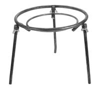 Detachable Campfire Tripod Steel Cooking Rack for Pans and Dutch Ovens | Black Triangular round Build, Portable Charcoal Use, Backyard Fire Pits, Overlanding Trips and Bbq Setups