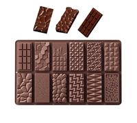 Detachable Chocolate Molds - Single Bar Silicone Chocolate Molds | Small Stick Candy Moulds, Nutritional Cereal Bar Moulds, Chocolate Bar Molds Resistant