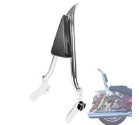 Detachable Chrome Sissy Bar Passenger Backrest Rear Pad Compatible for Harley Davidson Touring 1997-2008 Road King Electra Glide Street Glide FLHR FLHX FLHT FLTR [26 Inches]