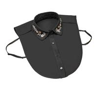 Detachable Collar | Elegant Sequined Collar for Outfit, Faux Rhinestone Detachable for Underwear, Dress, Tops, Blouses, Half Shirt, Party, Dating, Holiday, Place of, Se référer à la description, Refer